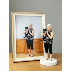 Custom 3D Print Figurine For Human With Pet