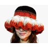 Crochet ruffle bucket hat