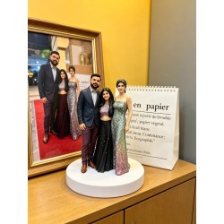 Custom 3D Print Family Figurine- 3 People Standing Pose